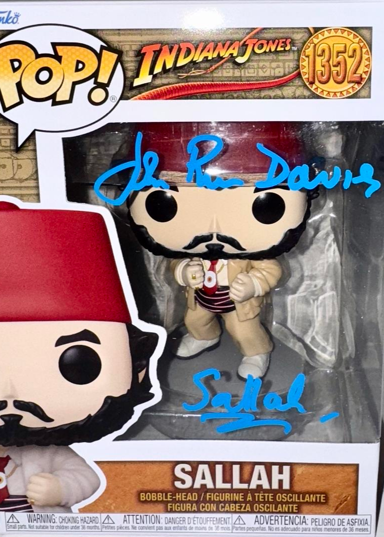 John Rhys-Davies Signed Funko Pop #1352 "Sallah" (Indiana Jones) - JSA COA #01